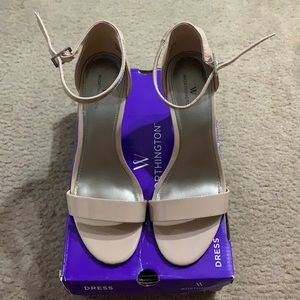 Worthington Bristel Nude Heels, Size 9